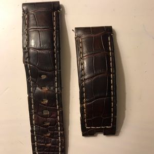 Panerai watch strap brown leather